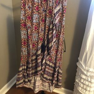 Boho Floral Maxi Skirt
